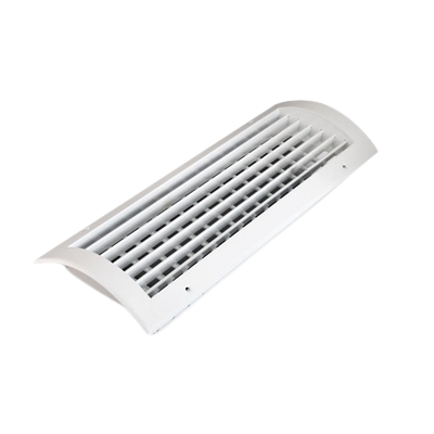 EMC-R-U Çift Sıra Kanatlı Yuvarlak Kanal Menfezi Dampersiz